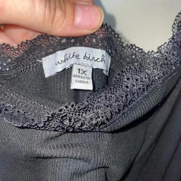 🔥 2 FOR $40 🔥WOMEN’S WHITE BIRCH. BLACK BODYSUIT SIZE 1X - Picture 5 of 9